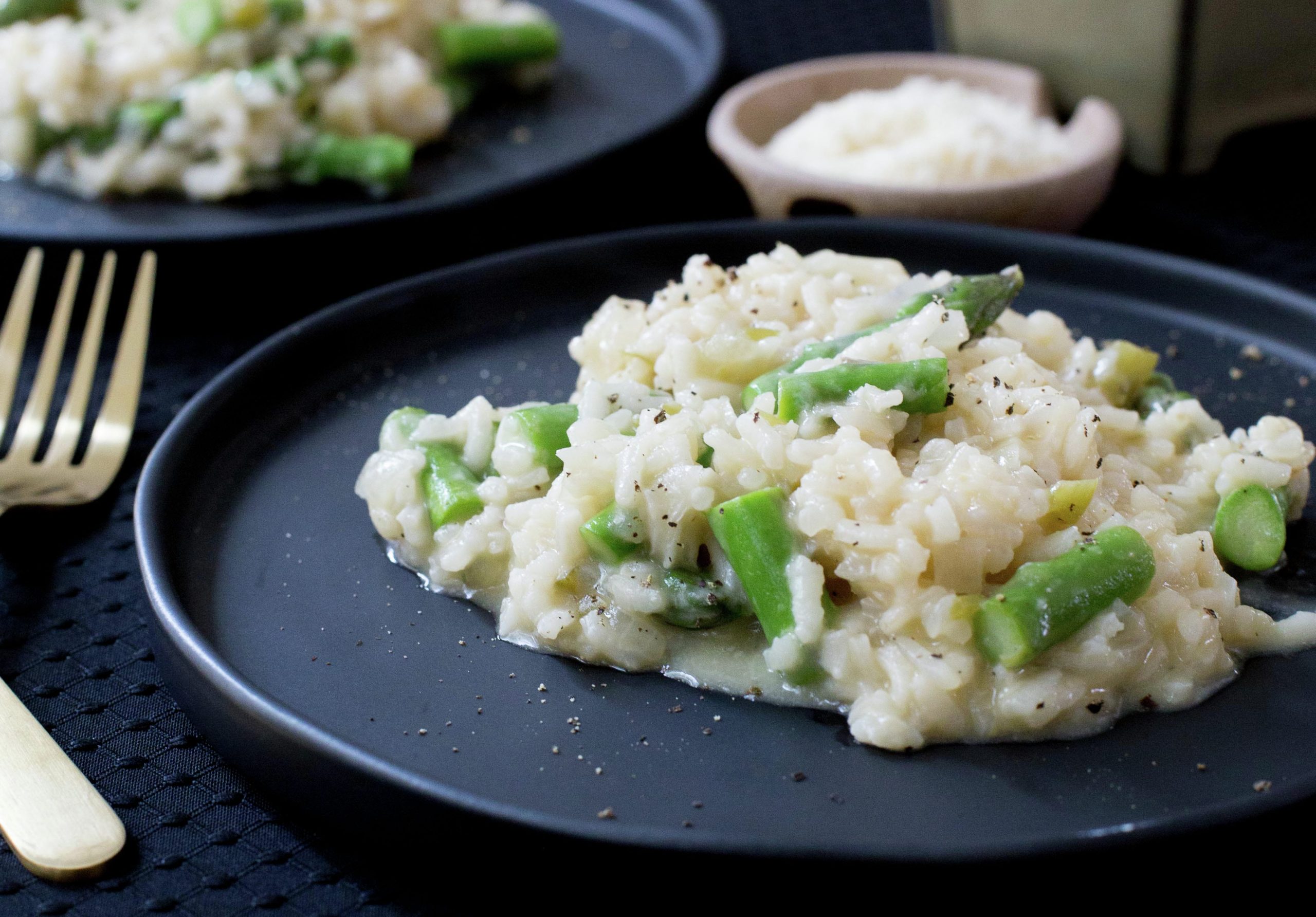 Risotto de espárragos La Cocina Chilena de Pilar Hernández