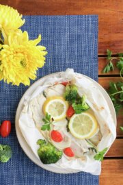 Pescado o trucha en papillote