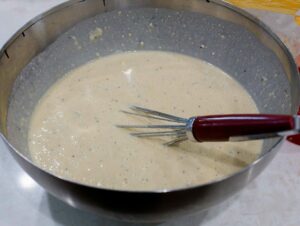 Batido para waffles.