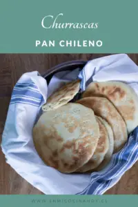Churrascas, pan chileno