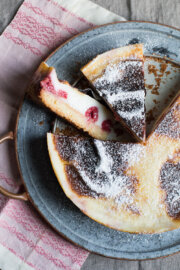 Kuchen sureño de frambuesas, receta chilena