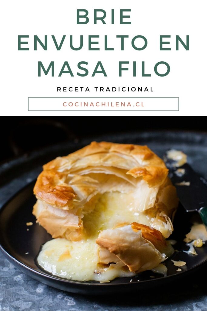 Brie envuelto en masa filo