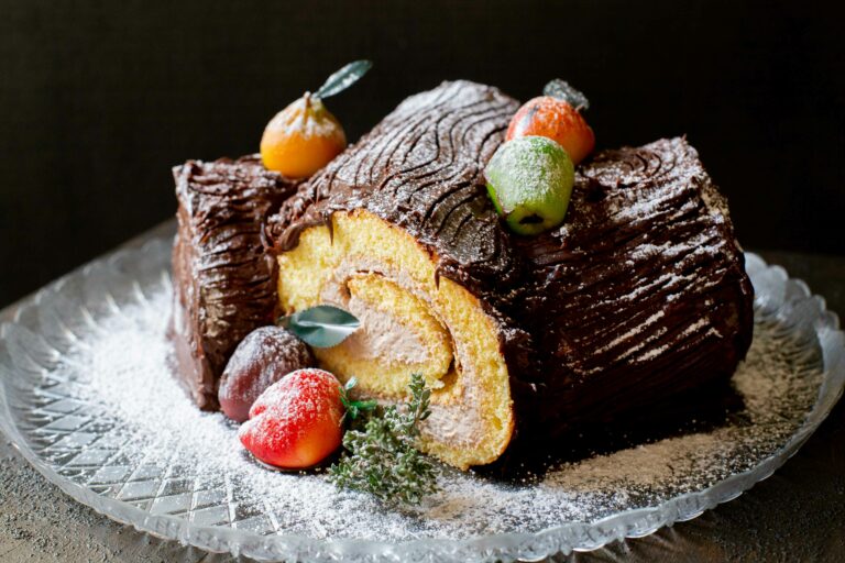 Tronco de Navidad, receta chilena