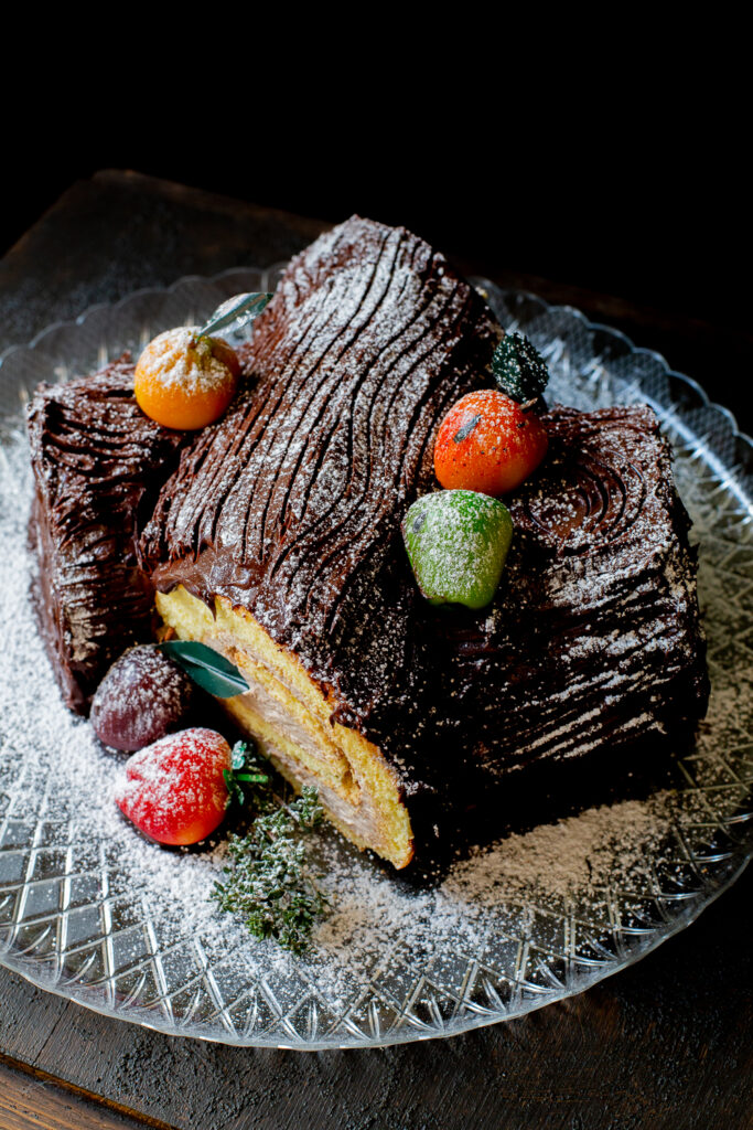 Tronco de navidad, receta chilena