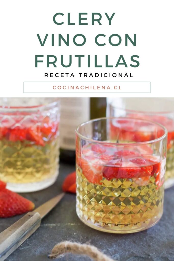 Clery Vino con frutillas