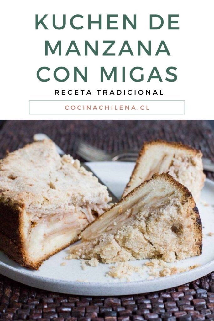 Kuchen de manzana con migas