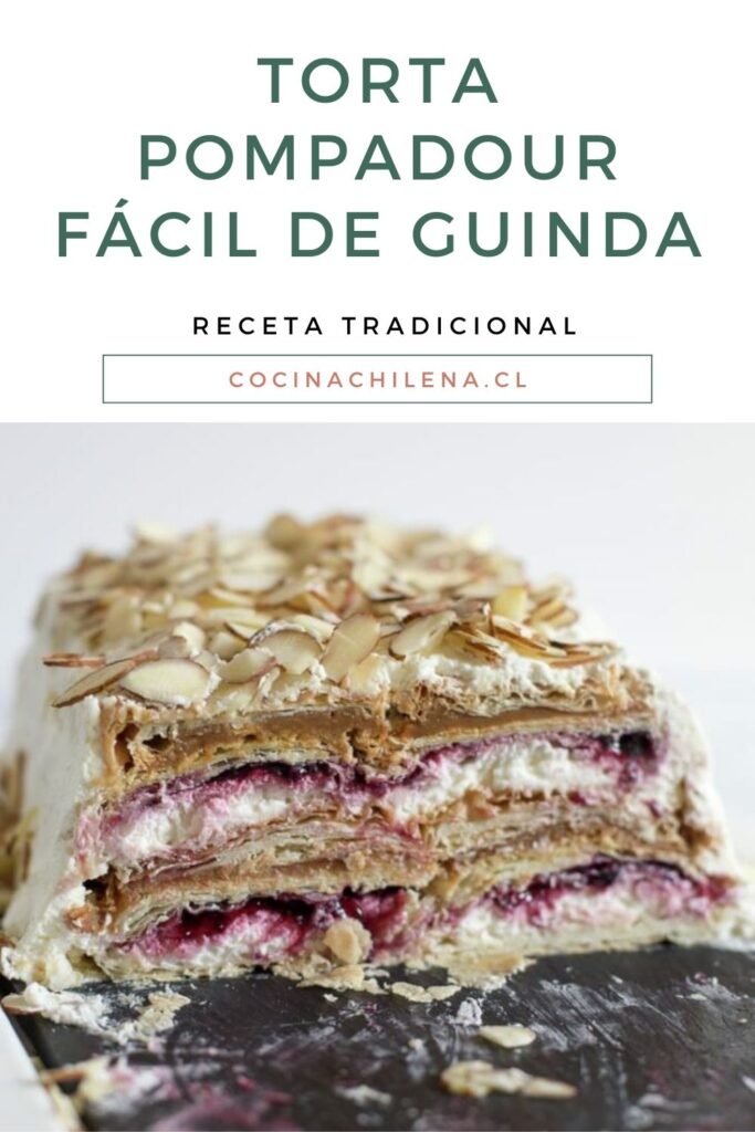 Torta Pompadour fácil de guinda