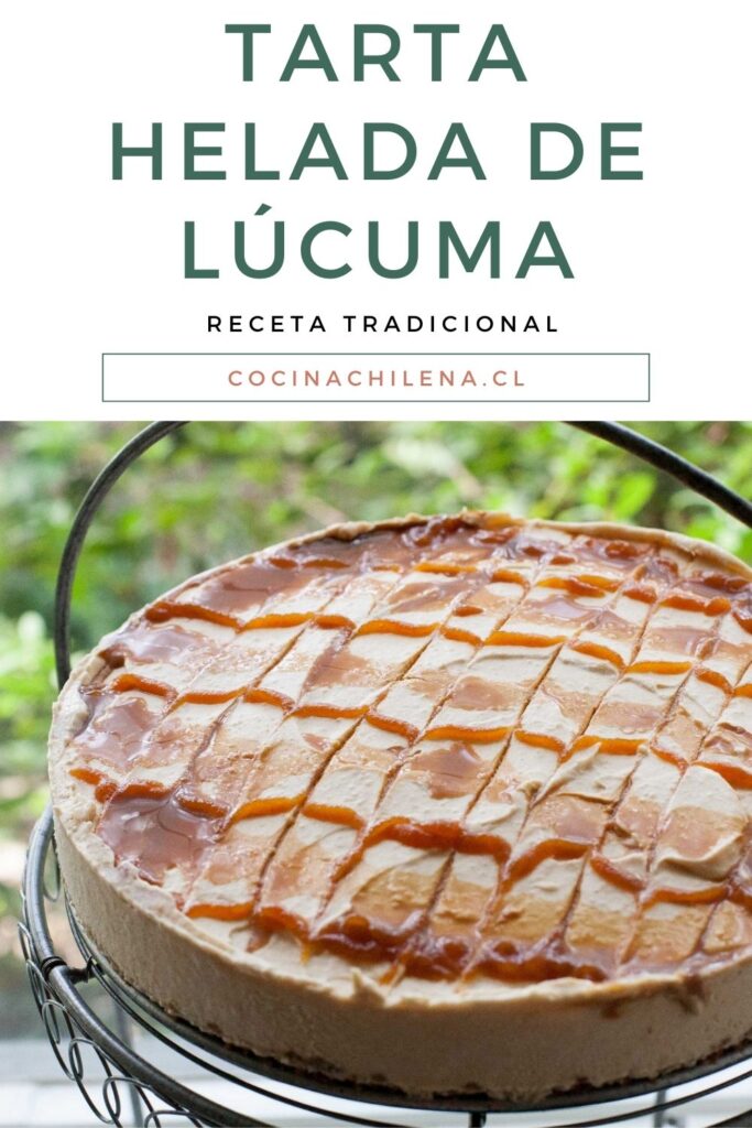 Tarta helada de lúcuma