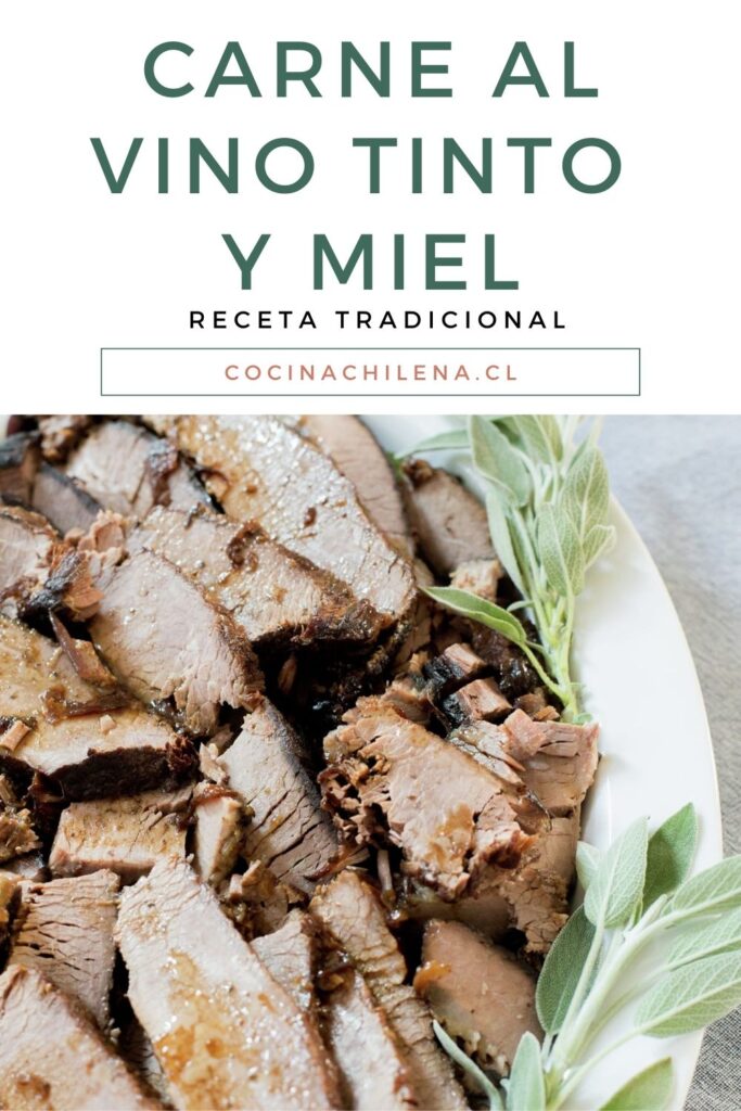 Carne al vino tinto y miel