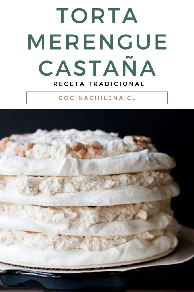 Torta merengue castaña