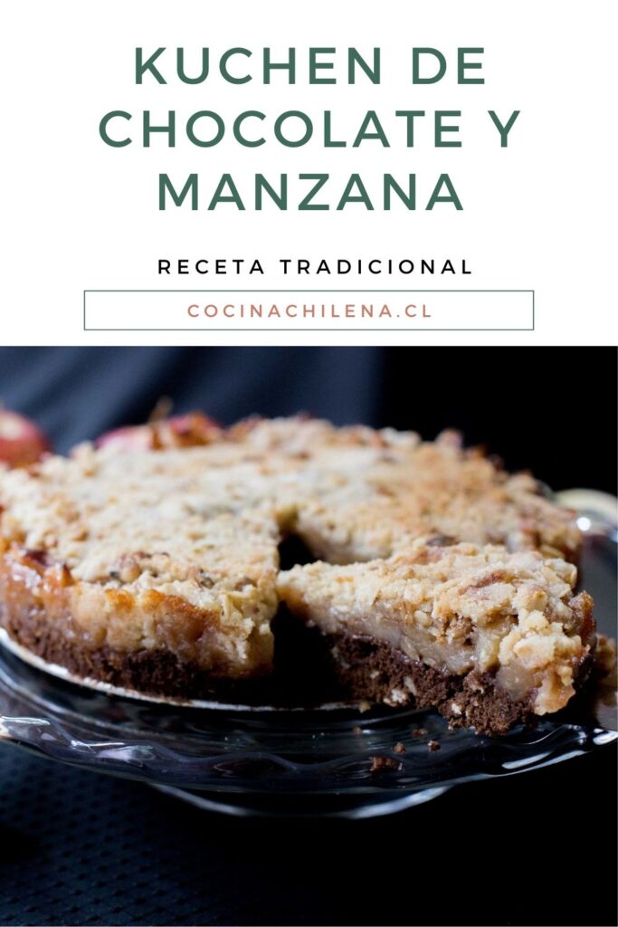 Kuchen de chocolate y manzana