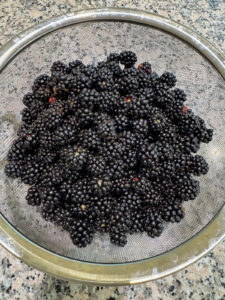 Moras lavadas.